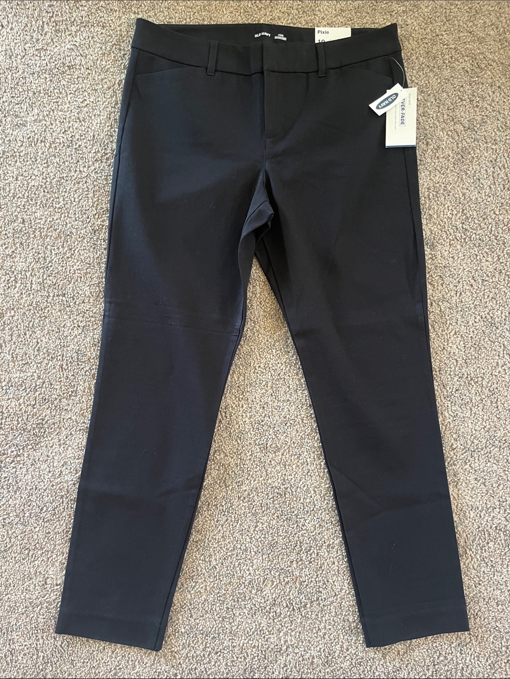 Old Navy Black Pixie Cut Slacks Size 10